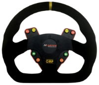 omp half round steering wheel